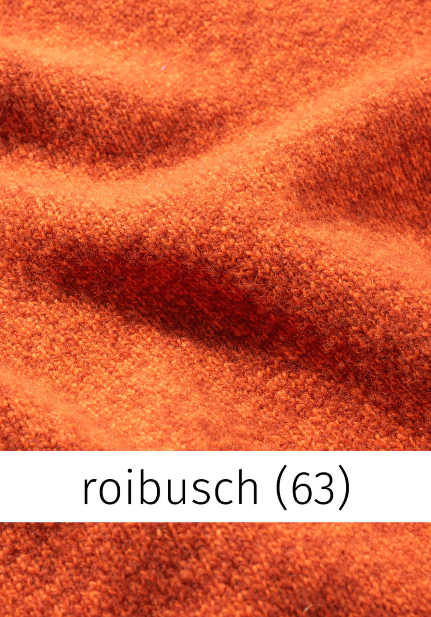 HEIDEKÖNIGIN Stehbundpullover, Farbe Roibusch, aus 100% Schurwolle, mulesing-frei, Handwäsche empfohlen, hergestellt in Litauen.