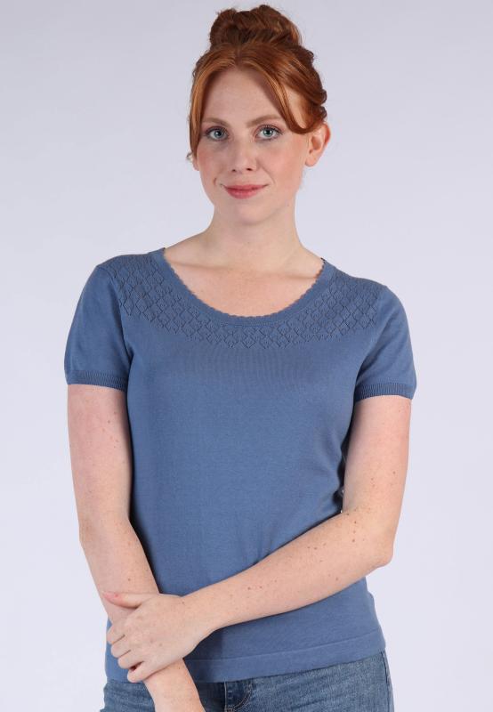 Knitted T-shirt - Mona - Fjord