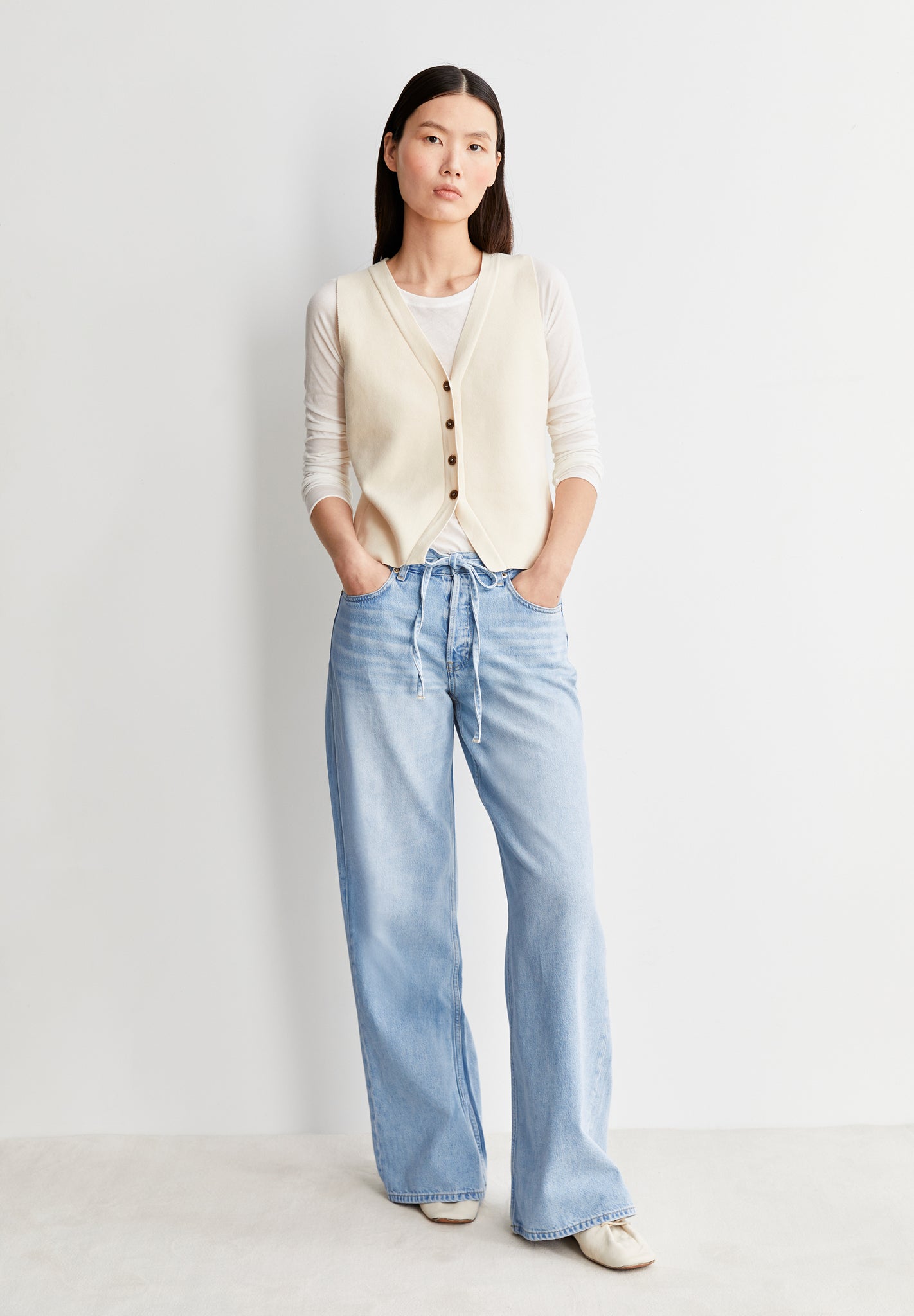Armedangels Astraeaas Mid Waist Wide Jeans Blue