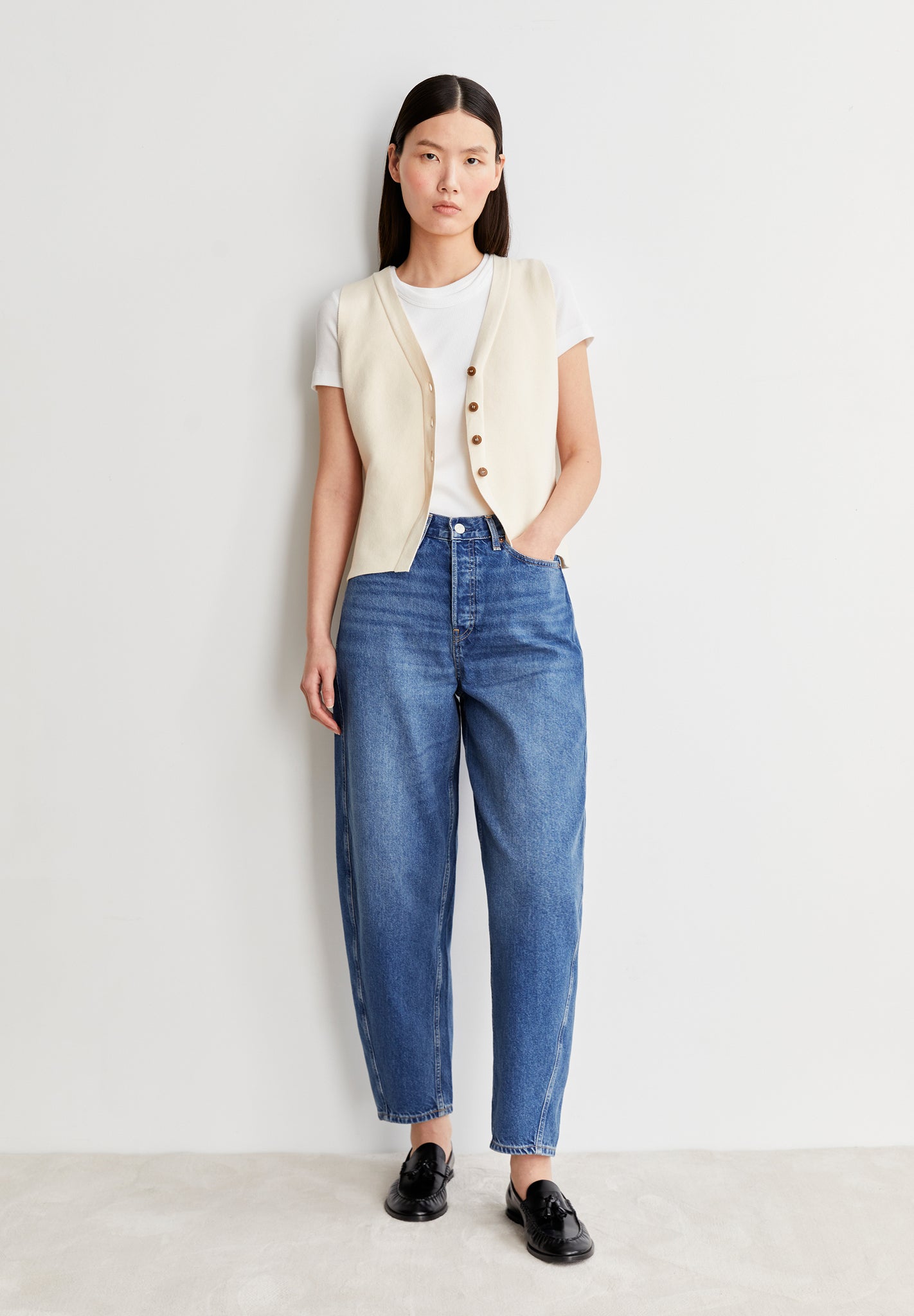 Armedangels Baarly High Waist Barrel Jeans Crunchy