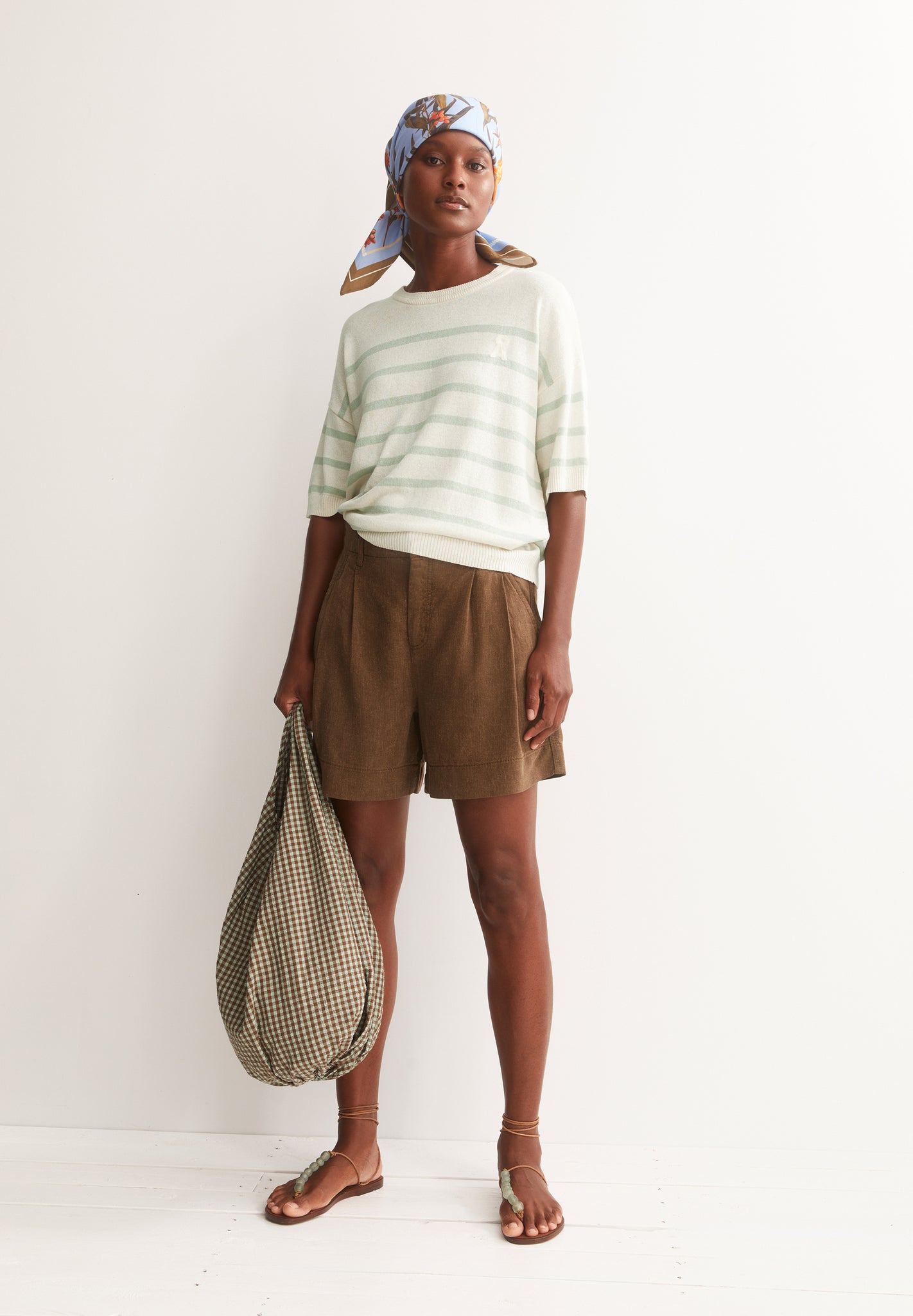 Armedangels Striped  Linen Blend Sweater