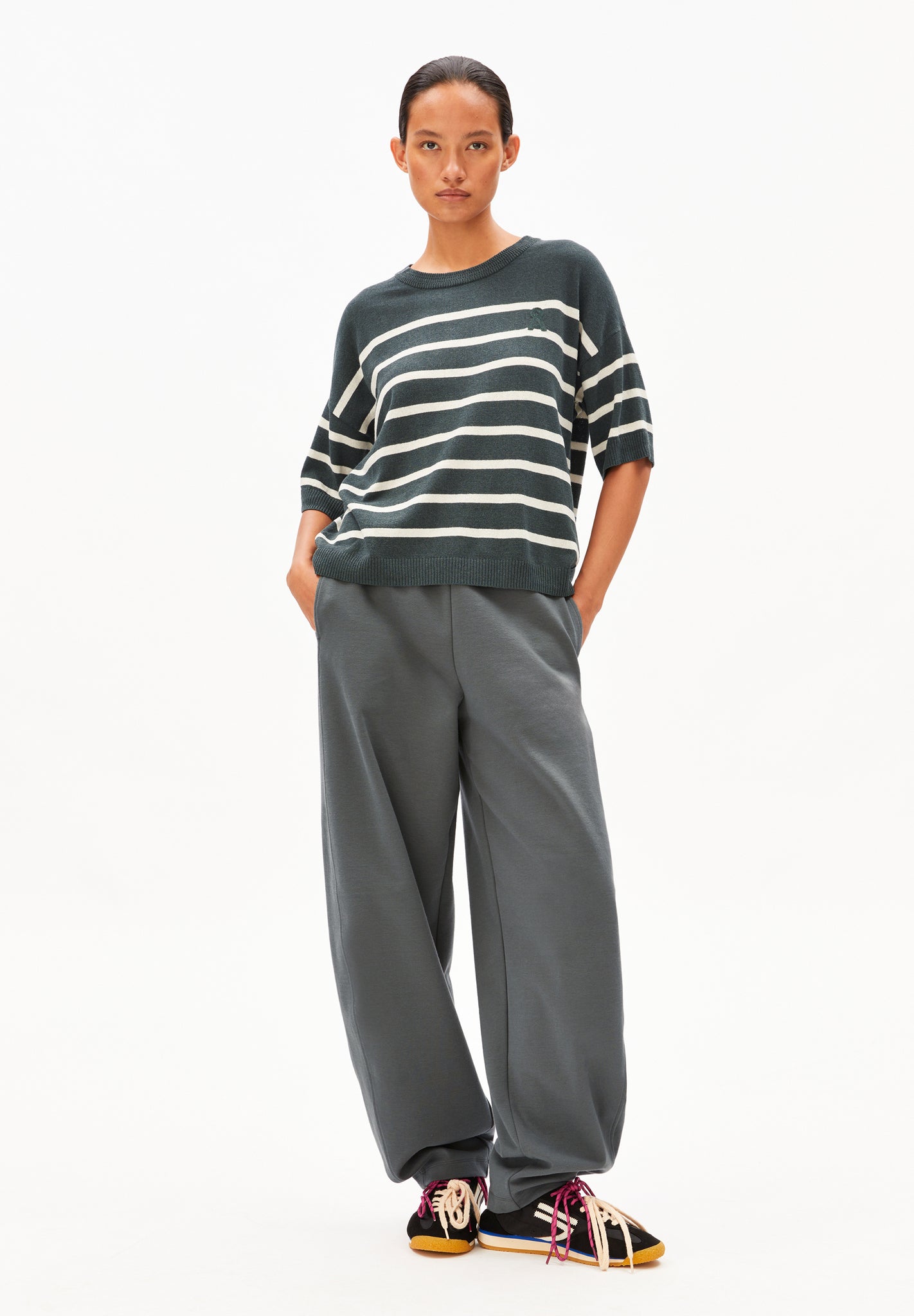 Armedangels Striped Linen Blend Sweater