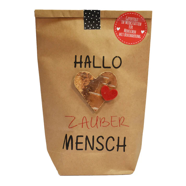 Wonderful gift bag - Star magic wonder bag with wooden pendant