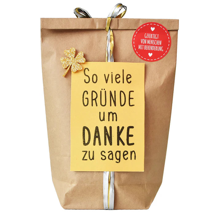 Wonderful gift bag - Star magic wonder bag with wooden pendant