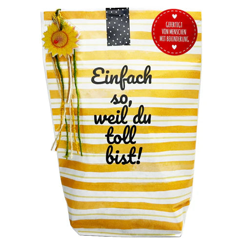 Wonderful gift bag - Star magic wonder bag with wooden pendant