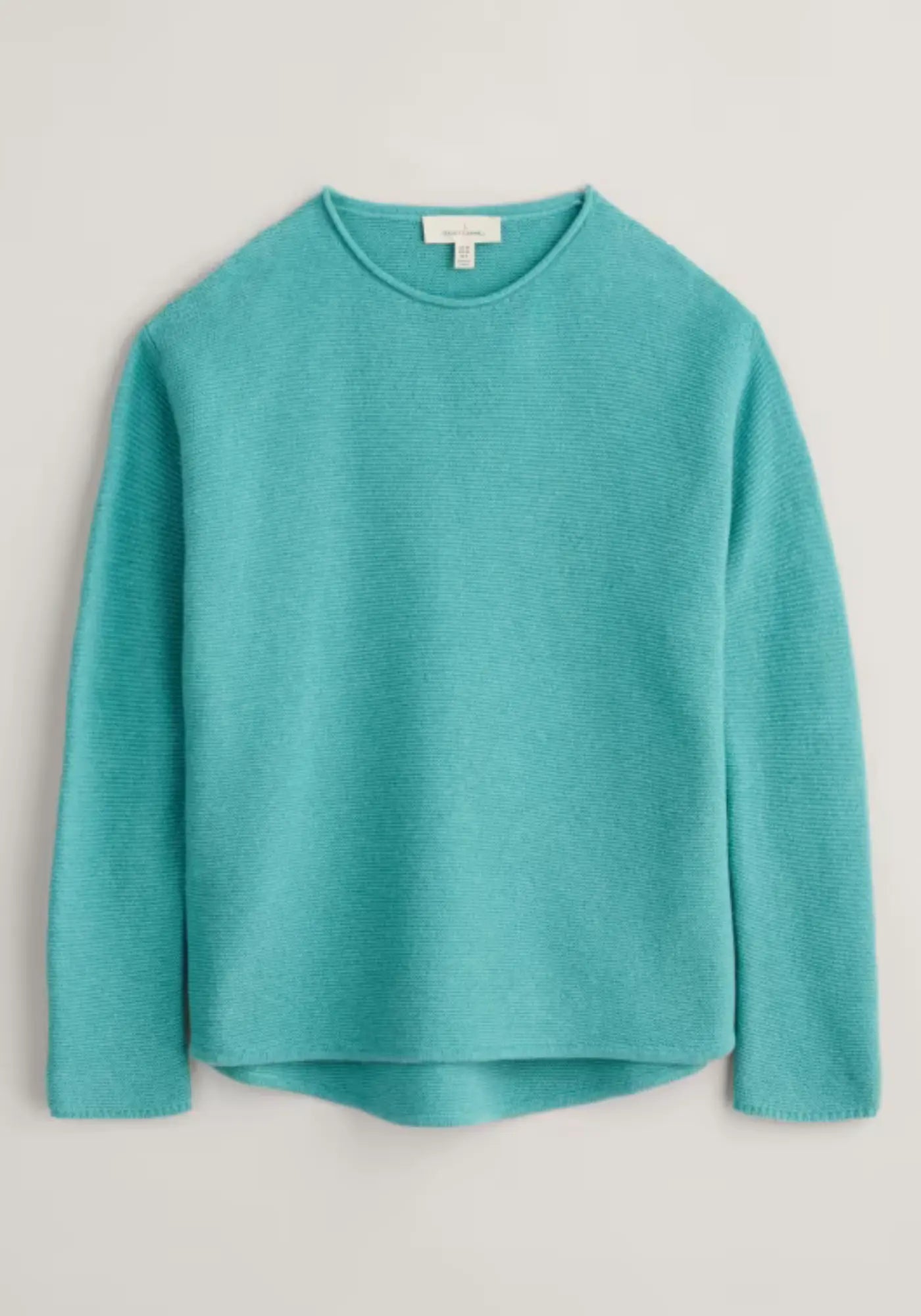 Weicher Fruity Jumper Pullover in Light Blue. Oversized und besonders bequem, perfekt für entspannte und stilvolle Looks.