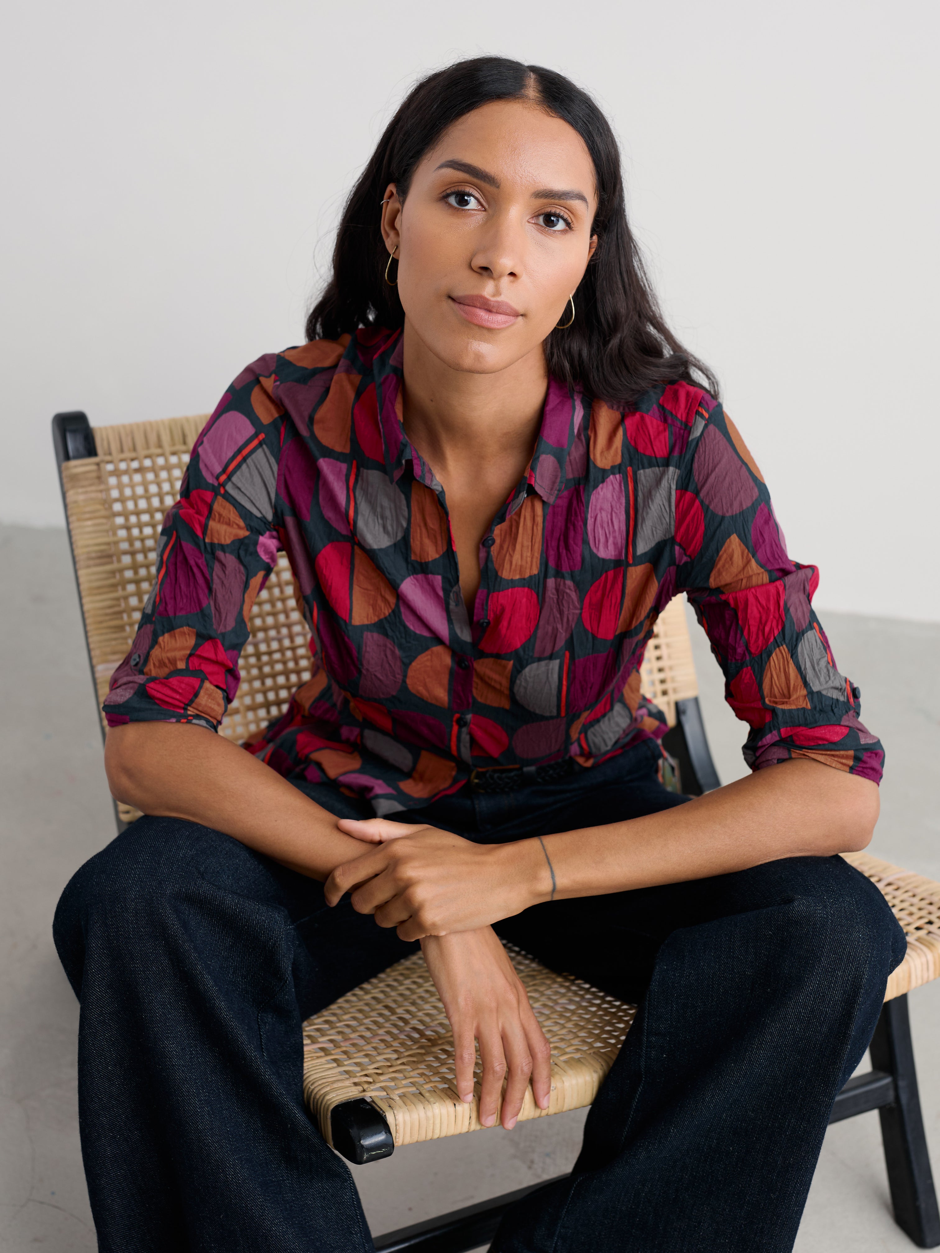 Larissa - Bluse - Half Moon Stamp Onyx