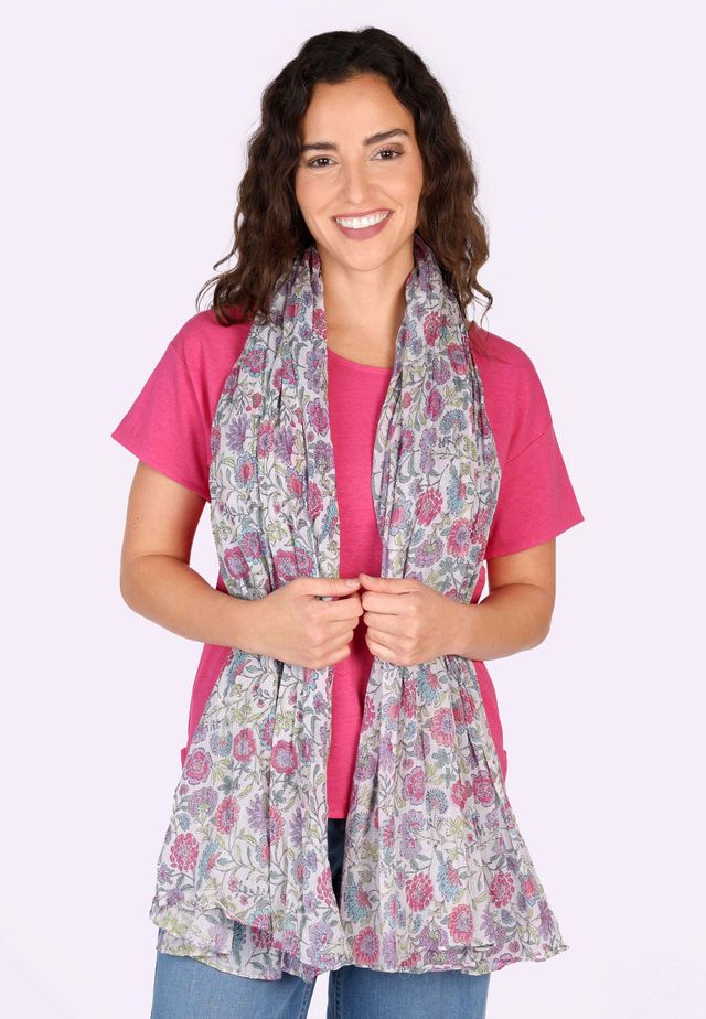 Sorgenfri Sylt Tuch Leja Flower Dance - Ivory