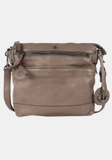 Umhängetasche Isalie Harbour 2nd dusty geschmeidiges Rindleder Anchor Love Kollektion mit quer über der Schulter getragenem Schulterriemen