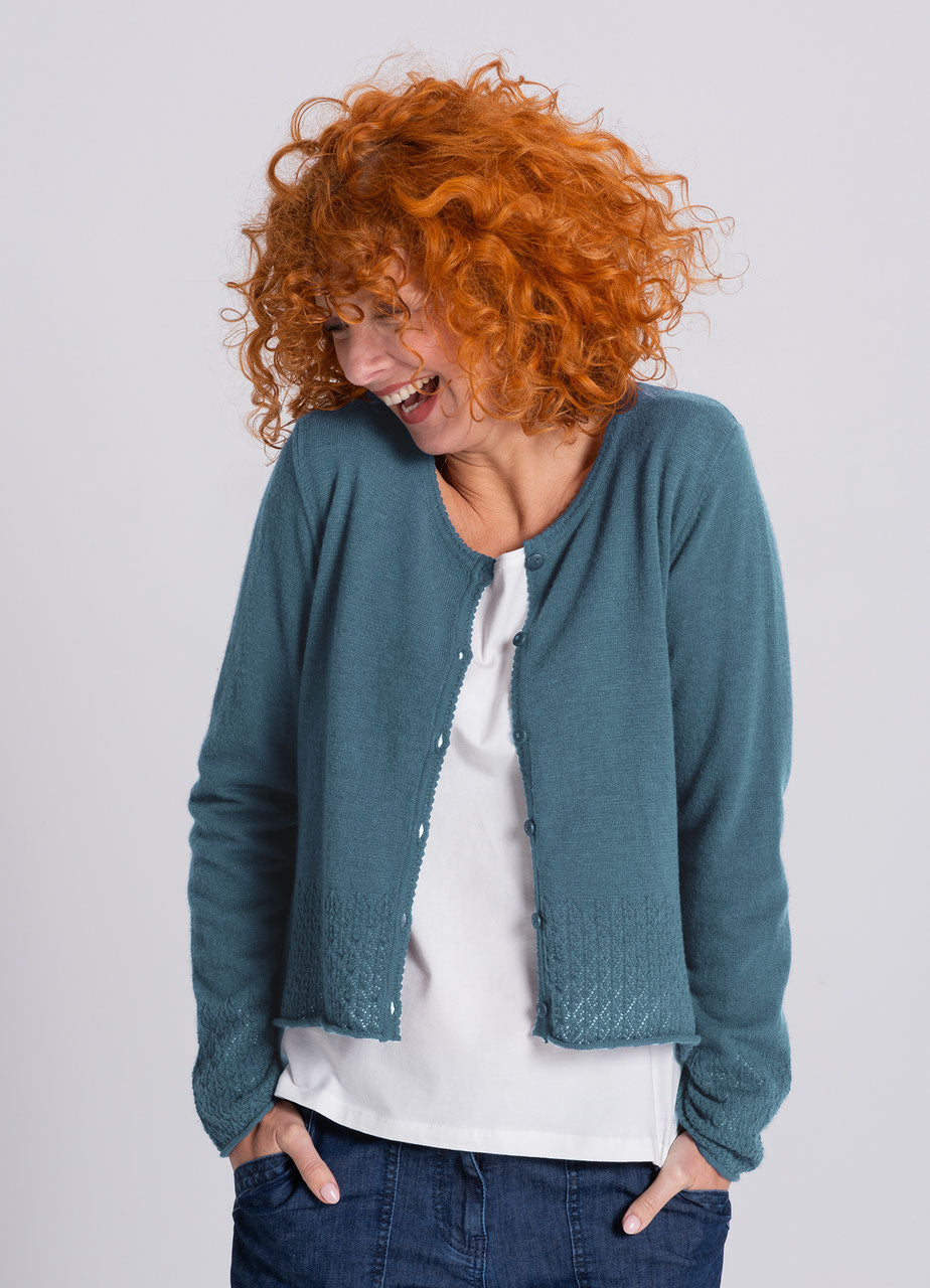 Mottled - Cardigan - blue