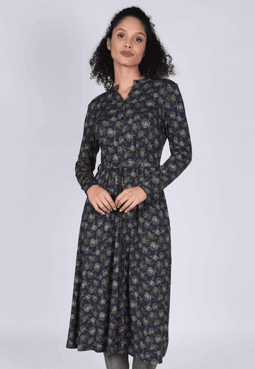 Sorgenfri Kleid Jara - Hortensia - Navy